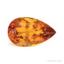 10.99 ct natural orange citrine from Brazil, pear cut | Sapphire Row · cut7