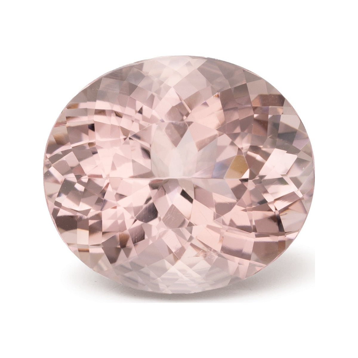 10.71 ct natural pink morganite from Mozambique, oval cut | Sapphire Row · cut7