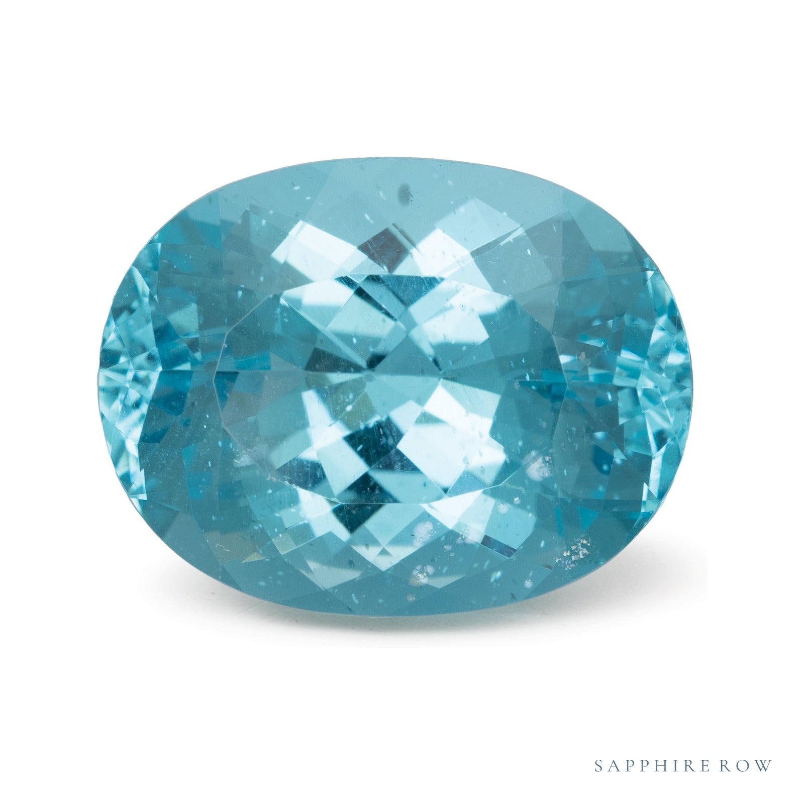 9.49 ct natural blue apatite from Madagascar, oval cut | Sapphire Row · cut4