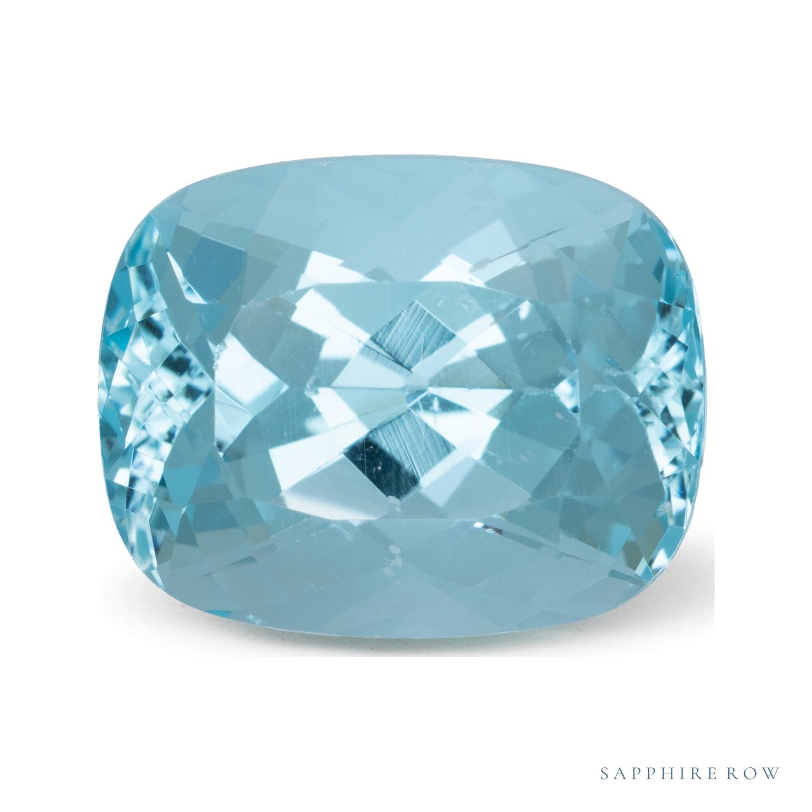 9.48 ct natural blue apatite from Madagascar, antique cushion cut | Sapphire Row · cut7