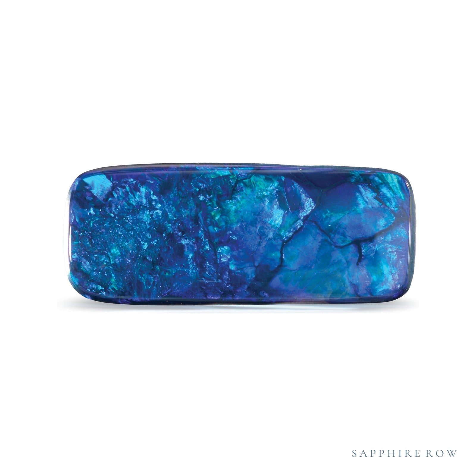 7.57 ct natural blue opal from Australia | Sapphire Row · cut4