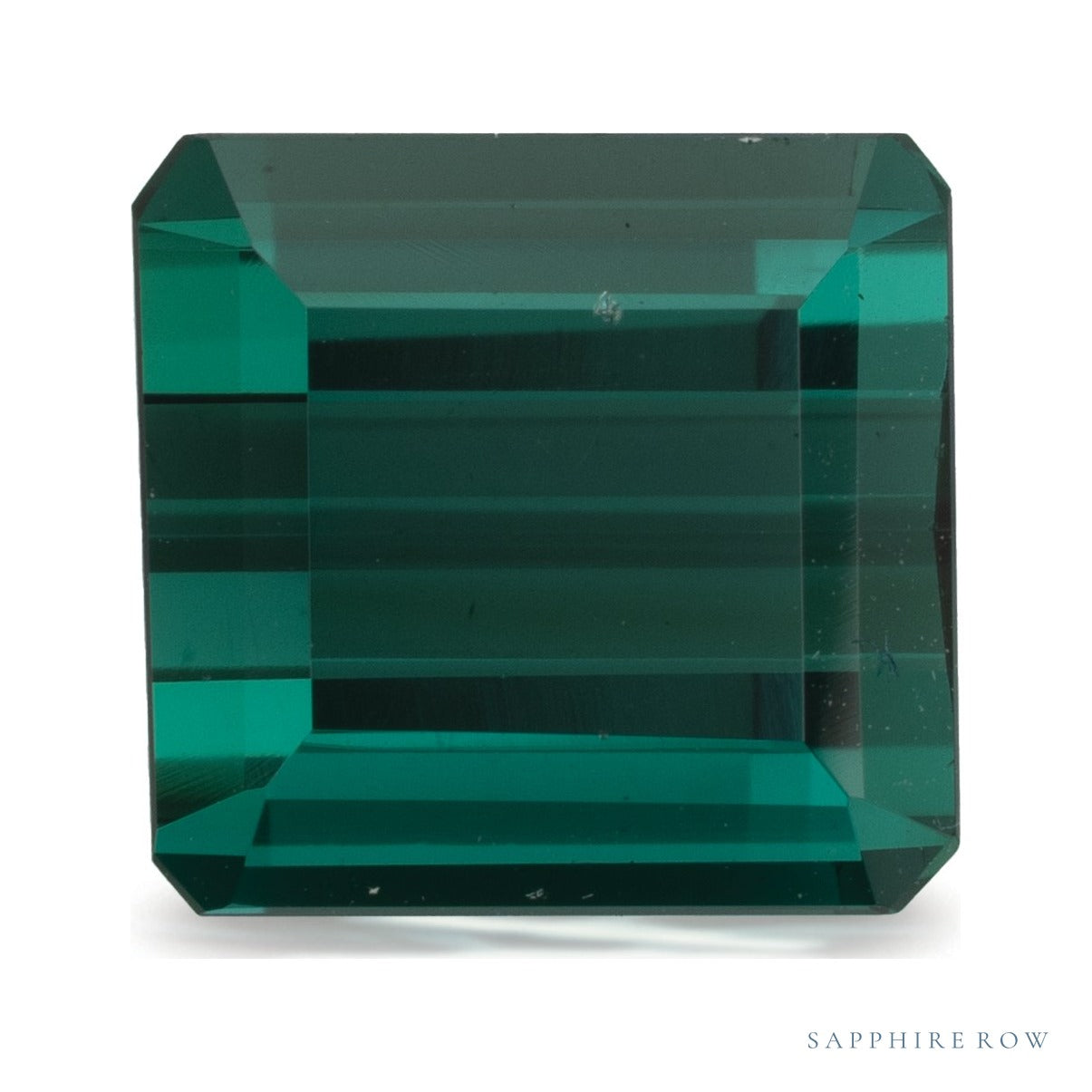 7.06 ct natural green tourmaline from Brazil, emerald cut | Sapphire Row · cut4 · cut5