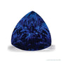 7.05 ct natural blue tanzanite from Tanzania, trillion cut | Sapphire Row · cut7