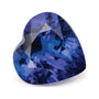 6.96 ct natural blue tanzanite from Tanzania, heart cut | Sapphire Row · cut7