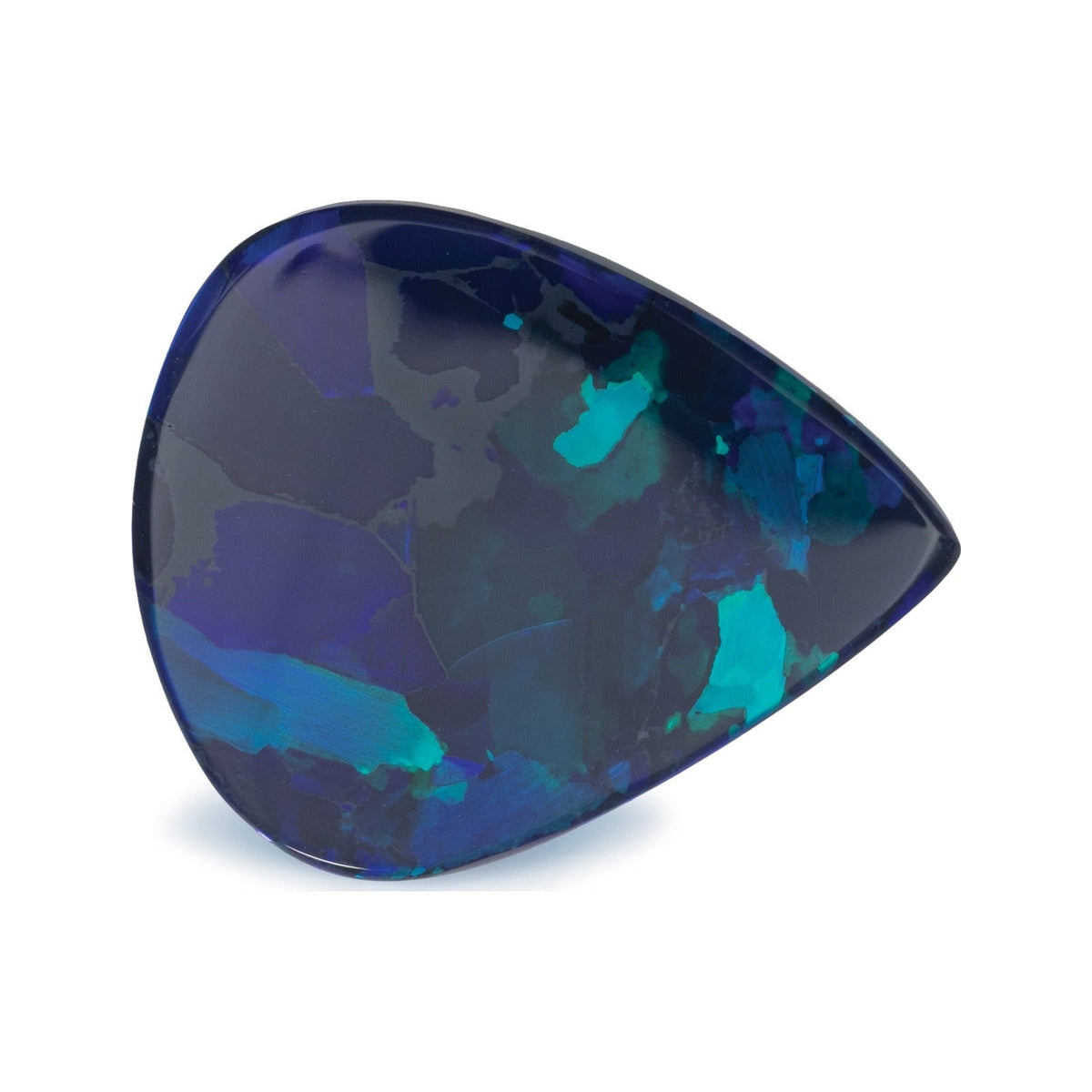 6.39 ct natural black opal from Australia, pear cut | Sapphire Row · cut7