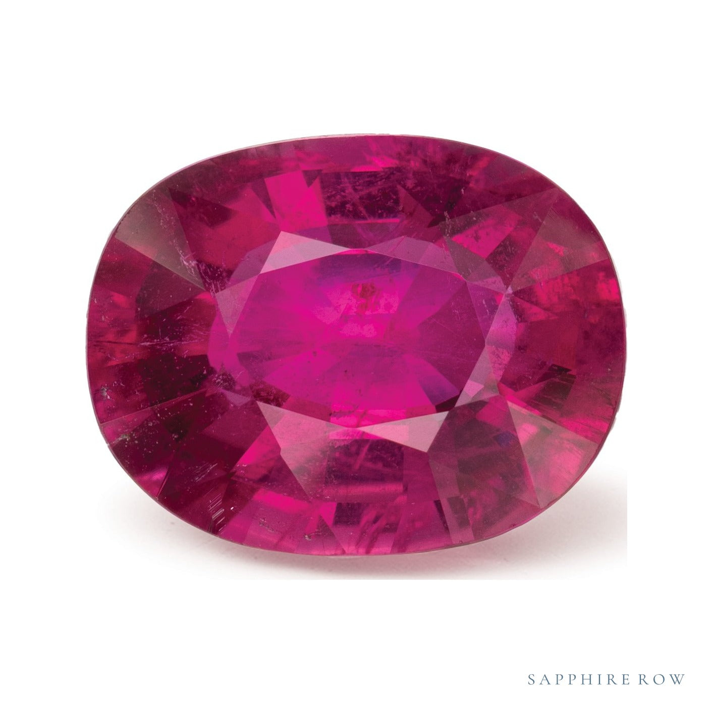 6.35 ct natural rubellite tourmaline from Nigeria, oval cut | Sapphire Row · cut4 · cut5