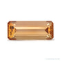 6.31 ct natural orange topaz from Brazil, emerald cut | Sapphire Row · cut7