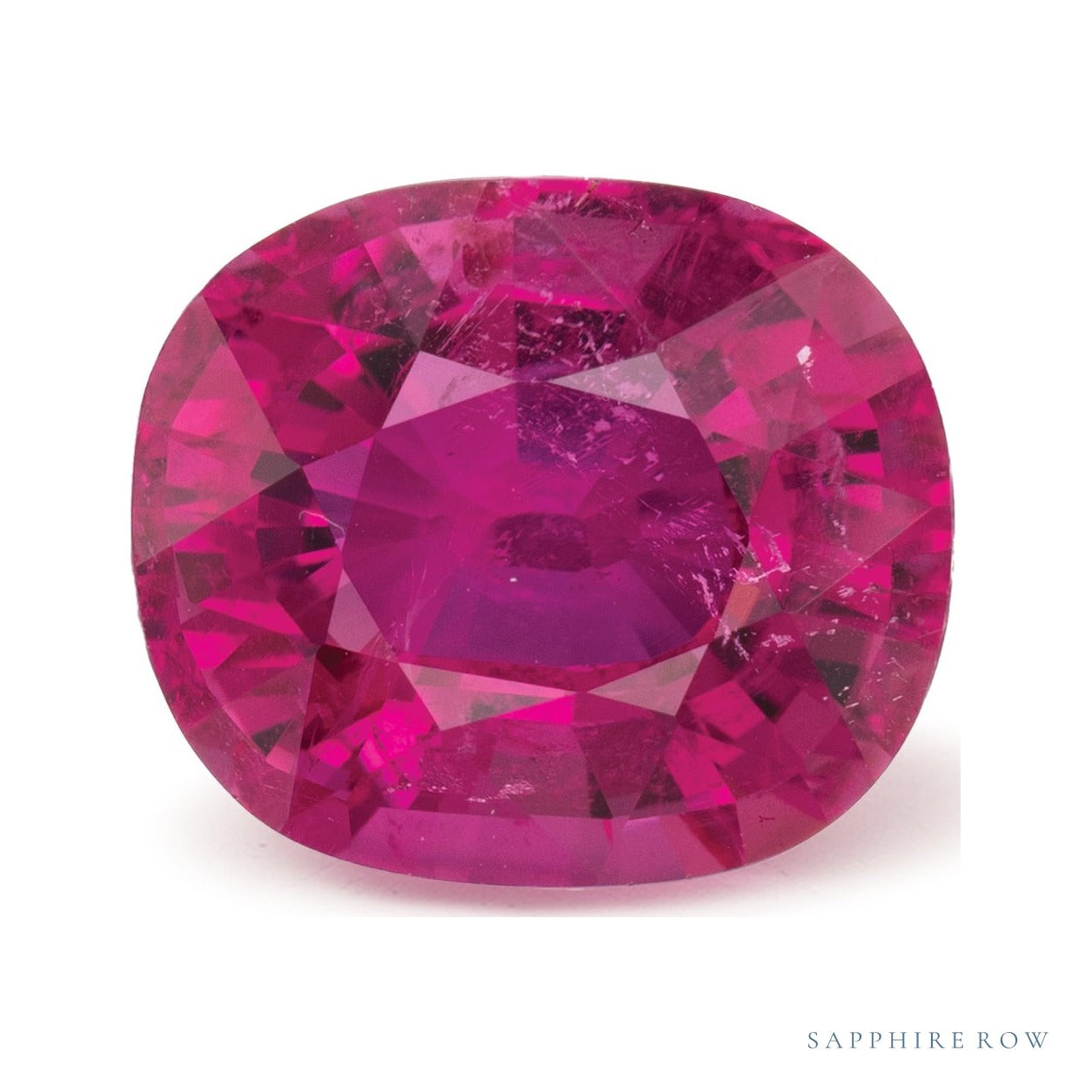 6.17 ct natural rubellite tourmaline from Nigeria, antique cushion cut | Sapphire Row · cut7