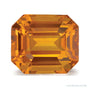 6.01 ct natural yellow sapphire from Mozambique, emerald cut | Sapphire Row · cut7