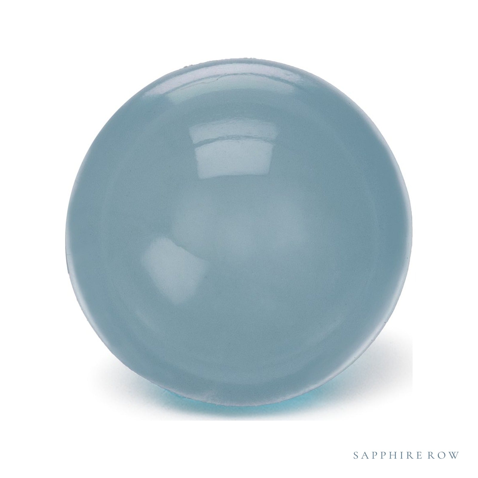 5.94 ct natural blue aquamarine from Germany, round cut | Sapphire Row · cut4