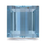5.65 ct natural blue aquamarine from Mozambique, straight baguette cut | Sapphire Row · cut7