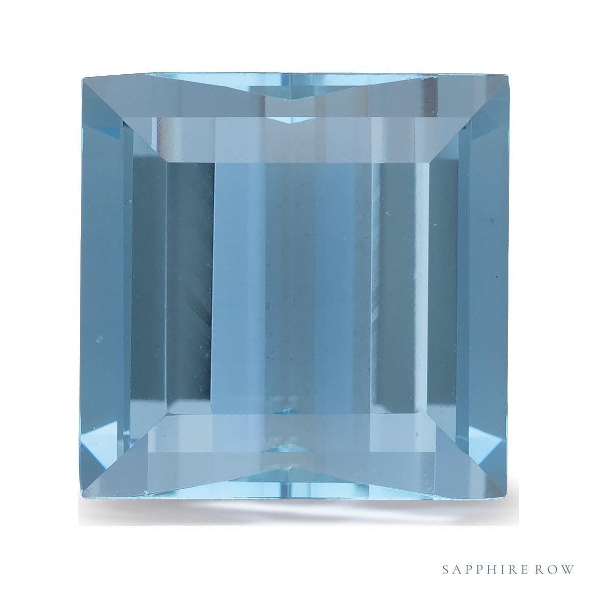 5.62 ct natural blue aquamarine from Mozambique, straight baguette cut | Sapphire Row · cut4 · cut5