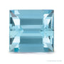 5.58 ct natural blue aquamarine from Mozambique, straight baguette cut | Sapphire Row · cut4