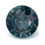 5.54 ct natural teal sapphire from Mozambique, round cut | Sapphire Row · cut7
