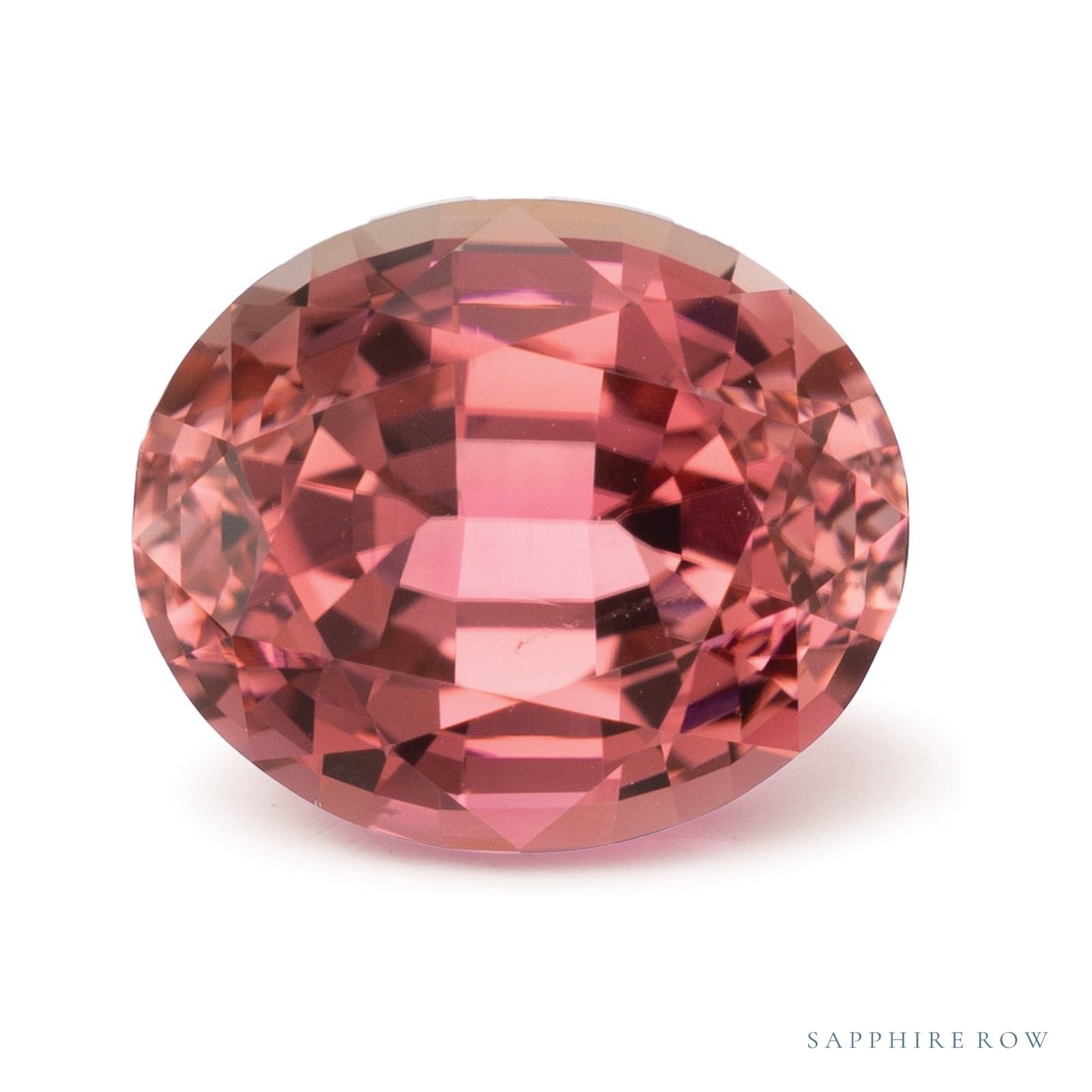 5.35 ct natural pink tourmaline from Madagascar, oval cut | Sapphire Row · cut4