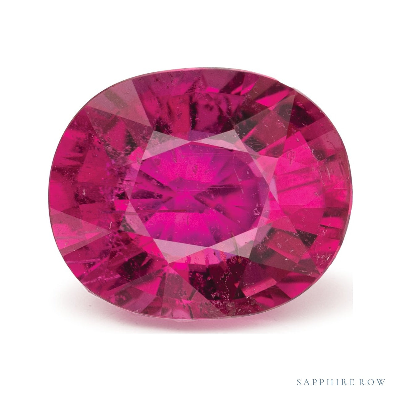 5.31 ct natural rubellite tourmaline from Nigeria, oval cut | Sapphire Row · cut4 · cut5