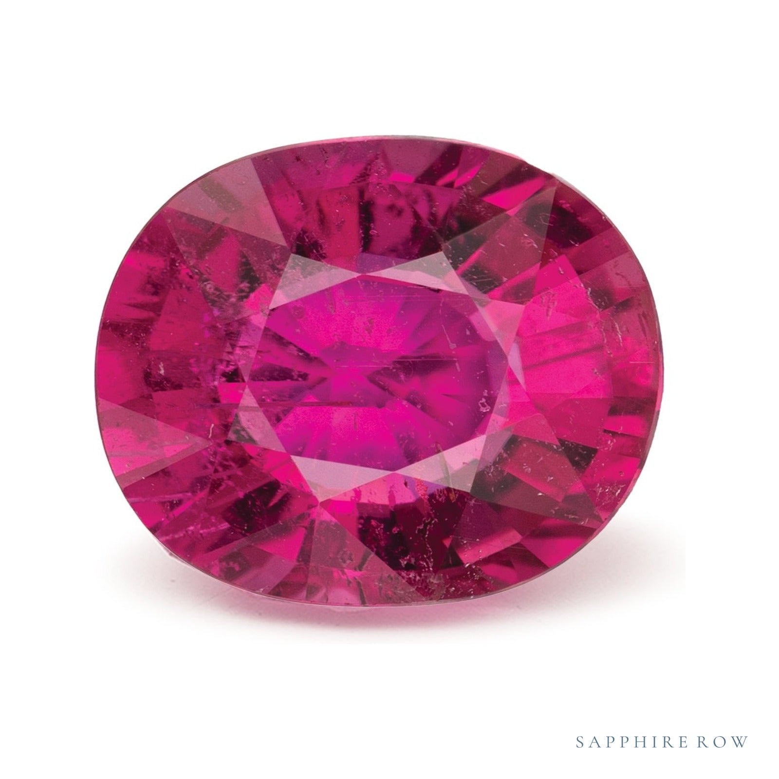 5.31 ct natural rubellite tourmaline from Nigeria, oval cut | Sapphire Row · cut4