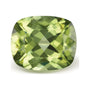 5.14 ct natural green peridot from Pakistan, antique cushion cut | Sapphire Row · cut7