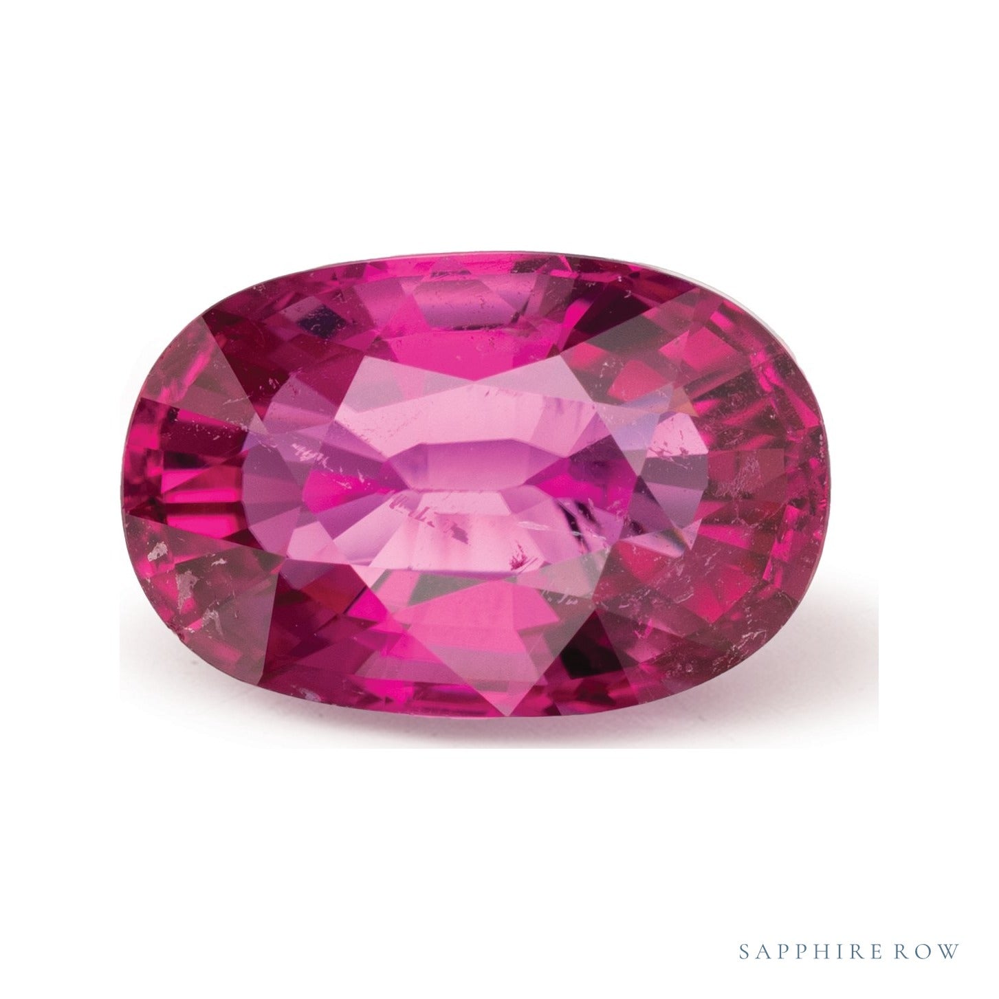 5.07 ct natural rubellite tourmaline from Nigeria, oval cut | Sapphire Row · cut4 · cut5