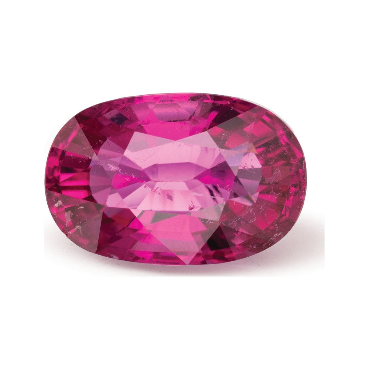 5.07 ct natural rubellite tourmaline from Nigeria, oval cut | Sapphire Row · cut7