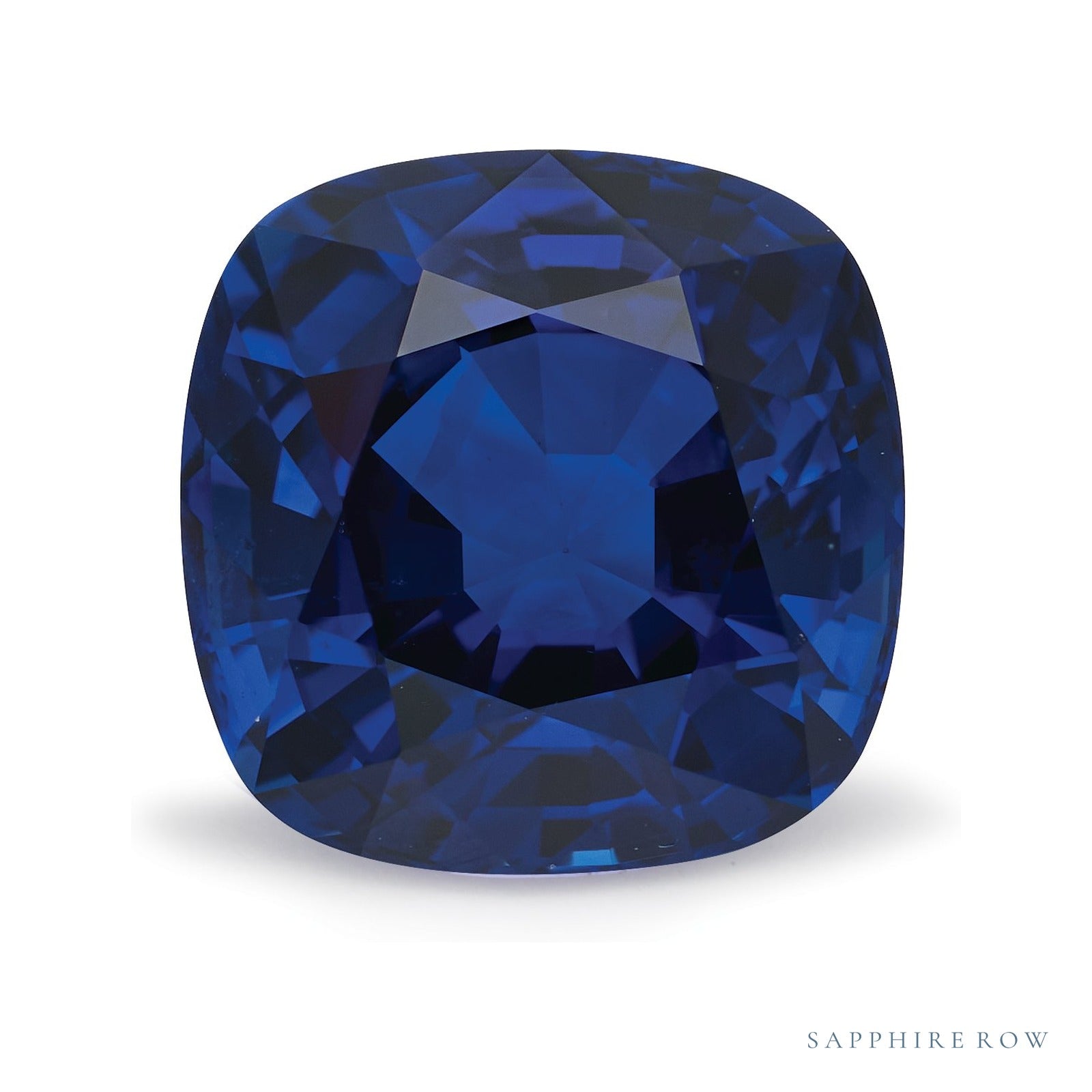 5.09 ct natural blue sapphire from Sri Lanka, cushion cut | Sapphire Row · cut4