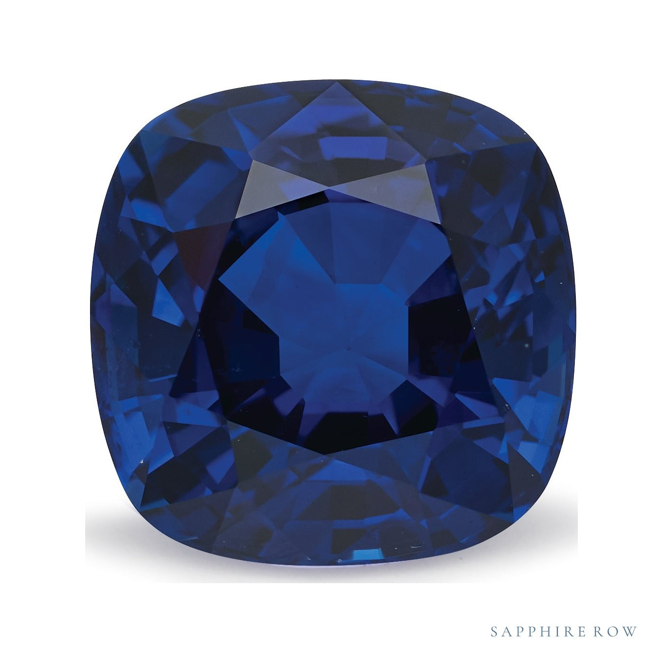 5.09 ct natural blue sapphire from Sri Lanka, cushion cut | Sapphire Row · cut7