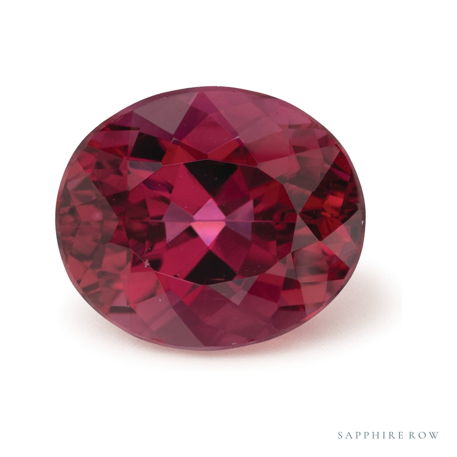 5.06 ct natural rubellite tourmaline from Brazil, oval cut | Sapphire Row · cut4
