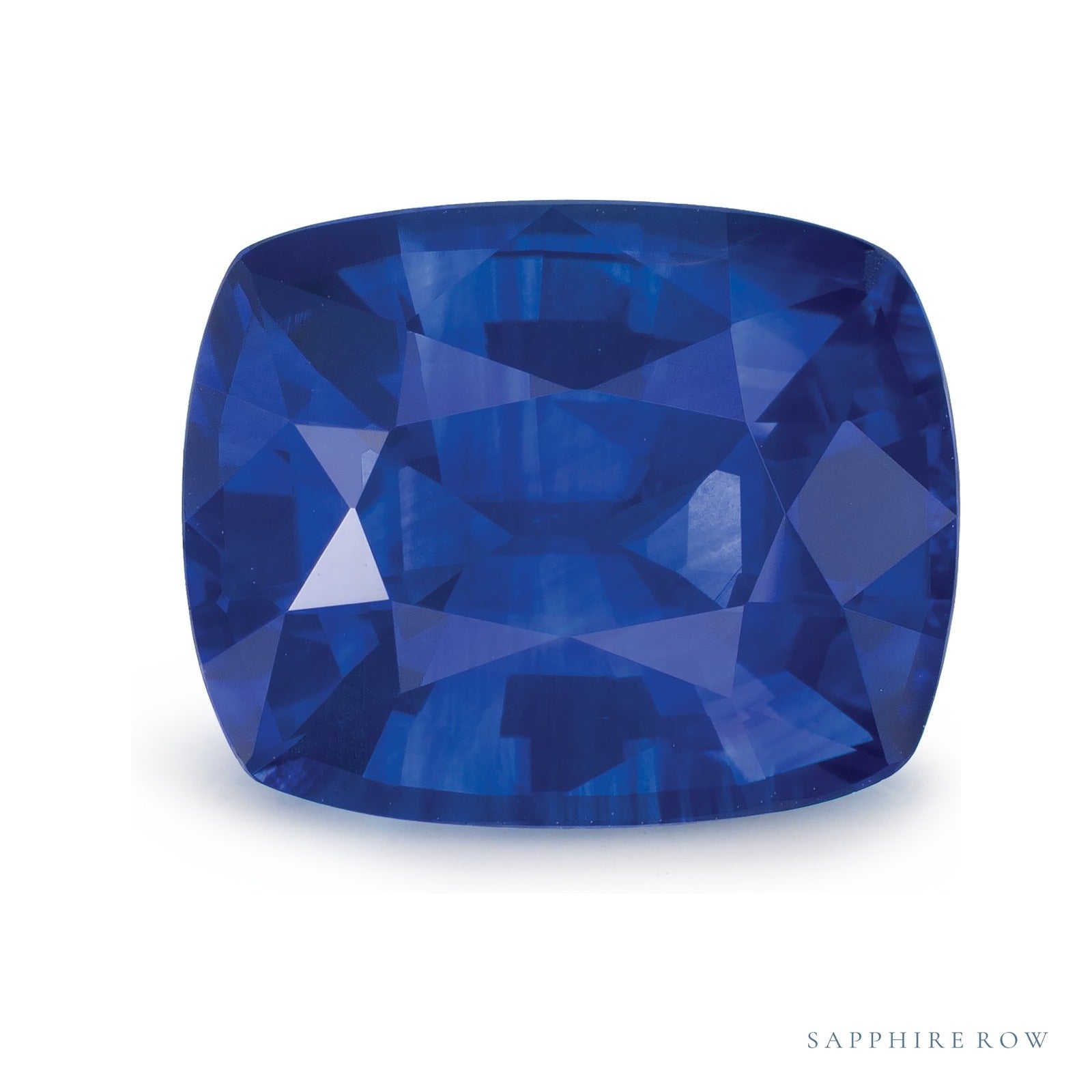 5.05 ct natural blue sapphire from Sri Lanka, antique cushion cut | Sapphire Row · cut4
