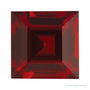 5 mm natural dark orange red mozambique garnet, square cut | Sapphire Row · cut4