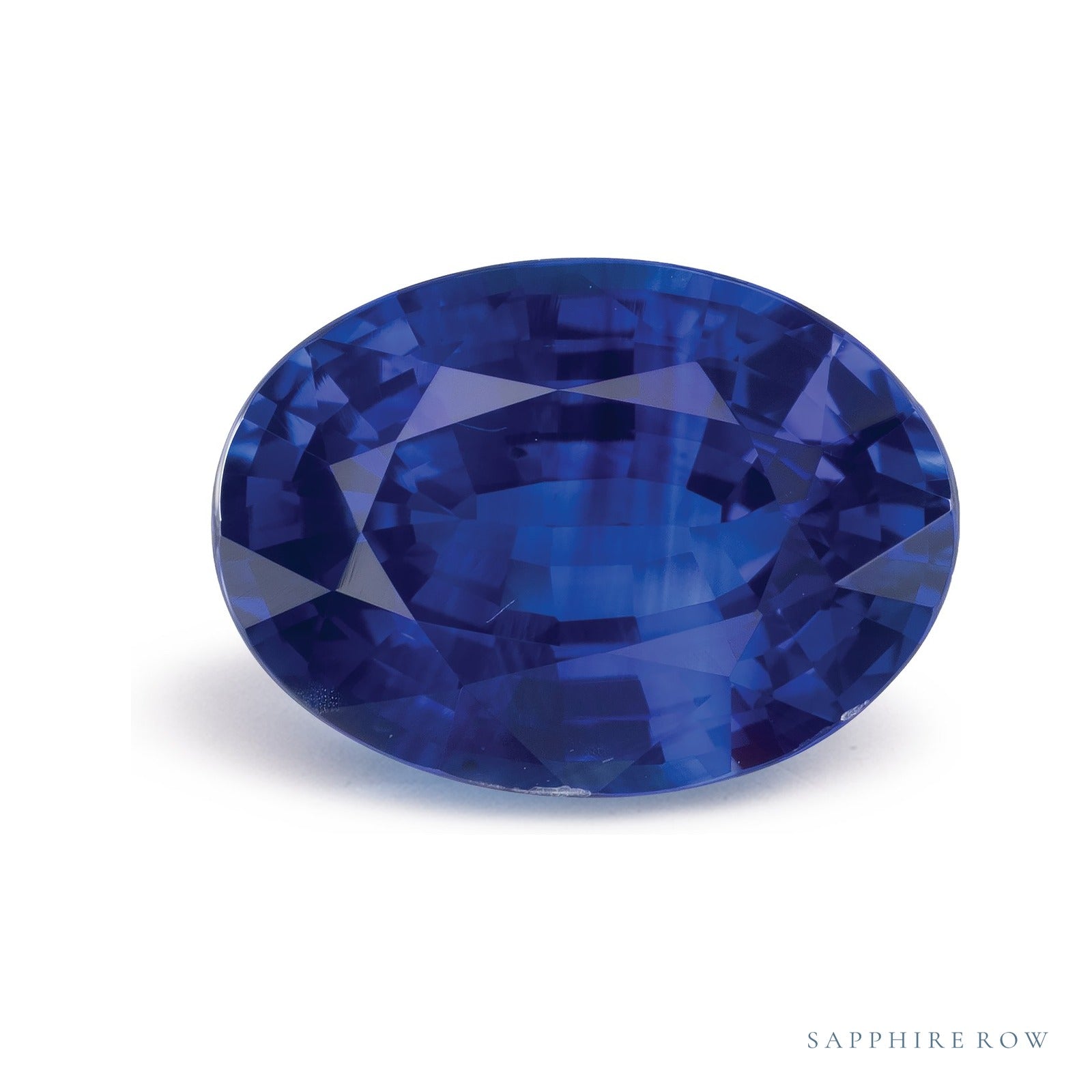 5.04 ct natural blue sapphire from Sri Lanka, oval cut | Sapphire Row · cut4