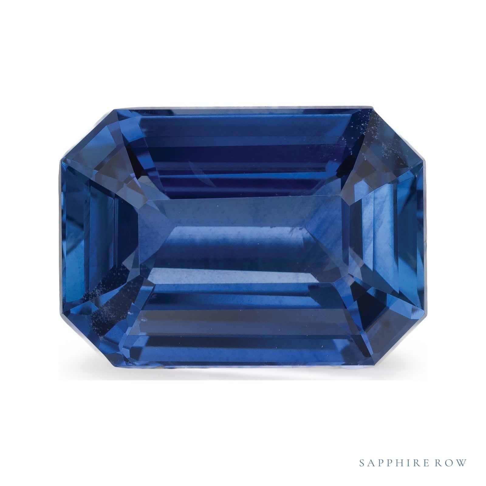5.00 ct natural blue sapphire from Sri Lanka, emerald cut | Sapphire Row · cut7