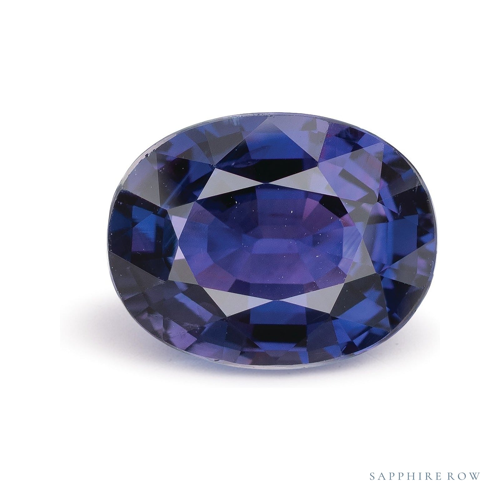 4.99 ct natural purple sapphire from Madagascar, oval cut | Sapphire Row · cut4