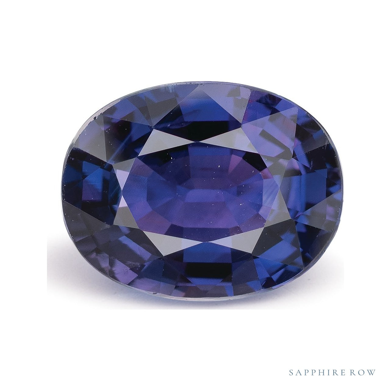4.99 ct natural purple sapphire from Madagascar, oval cut | Sapphire Row · cut7