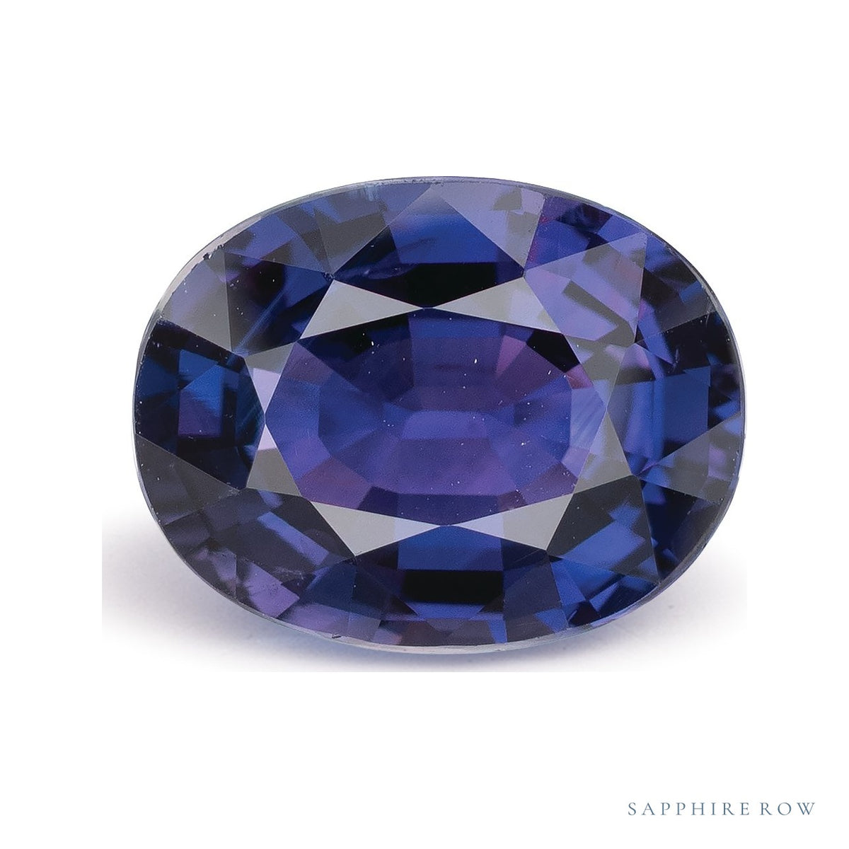 4.99 ct natural purple sapphire from Madagascar, oval cut | Sapphire Row · cut7