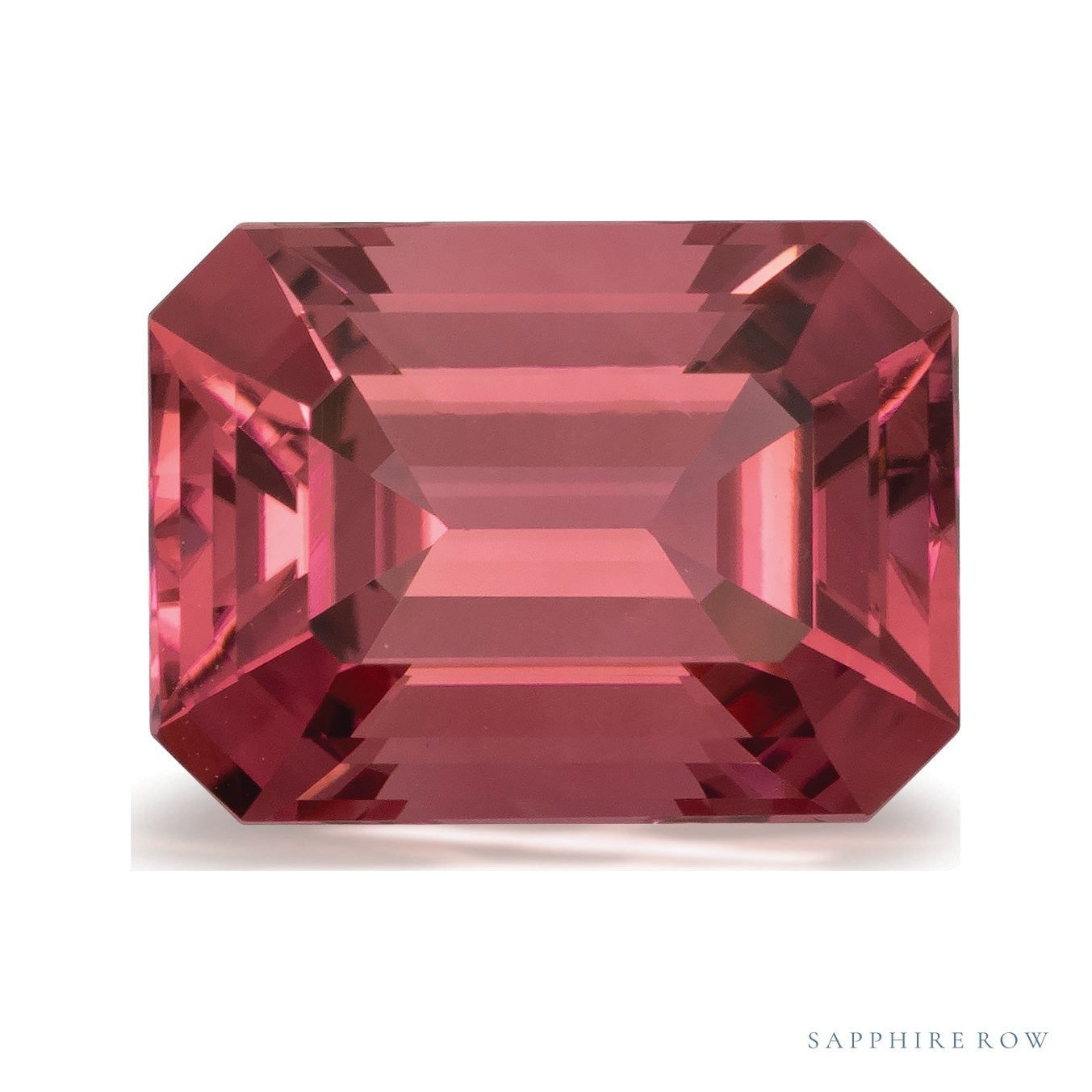 4.94 ct natural pink tourmaline from Madagascar, emerald cut | Sapphire Row · cut4 · cut5