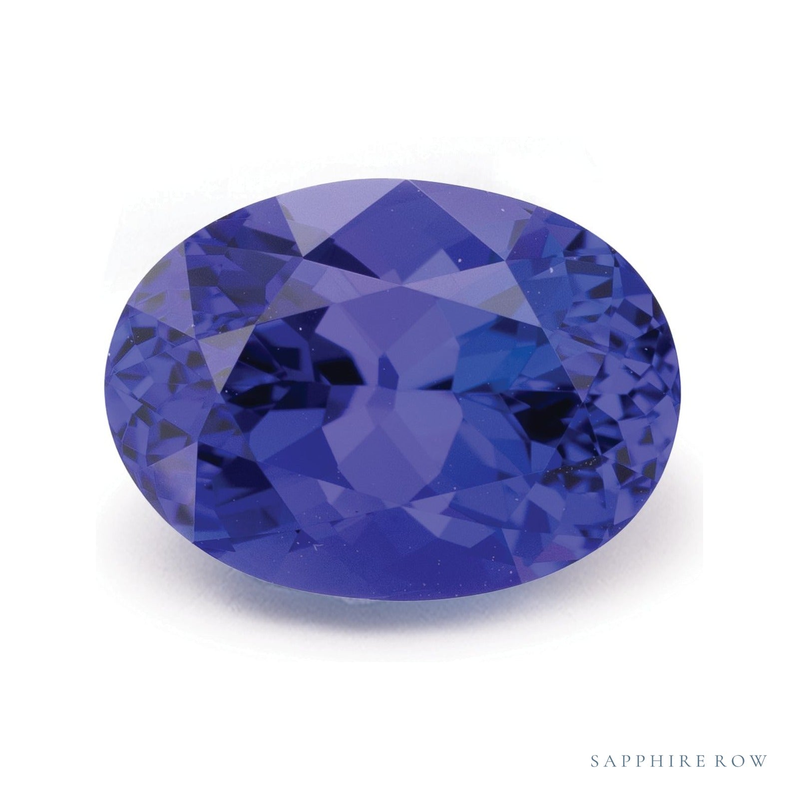 4.91 ct natural blue tanzanite from Tanzania, oval cut | Sapphire Row · cut4