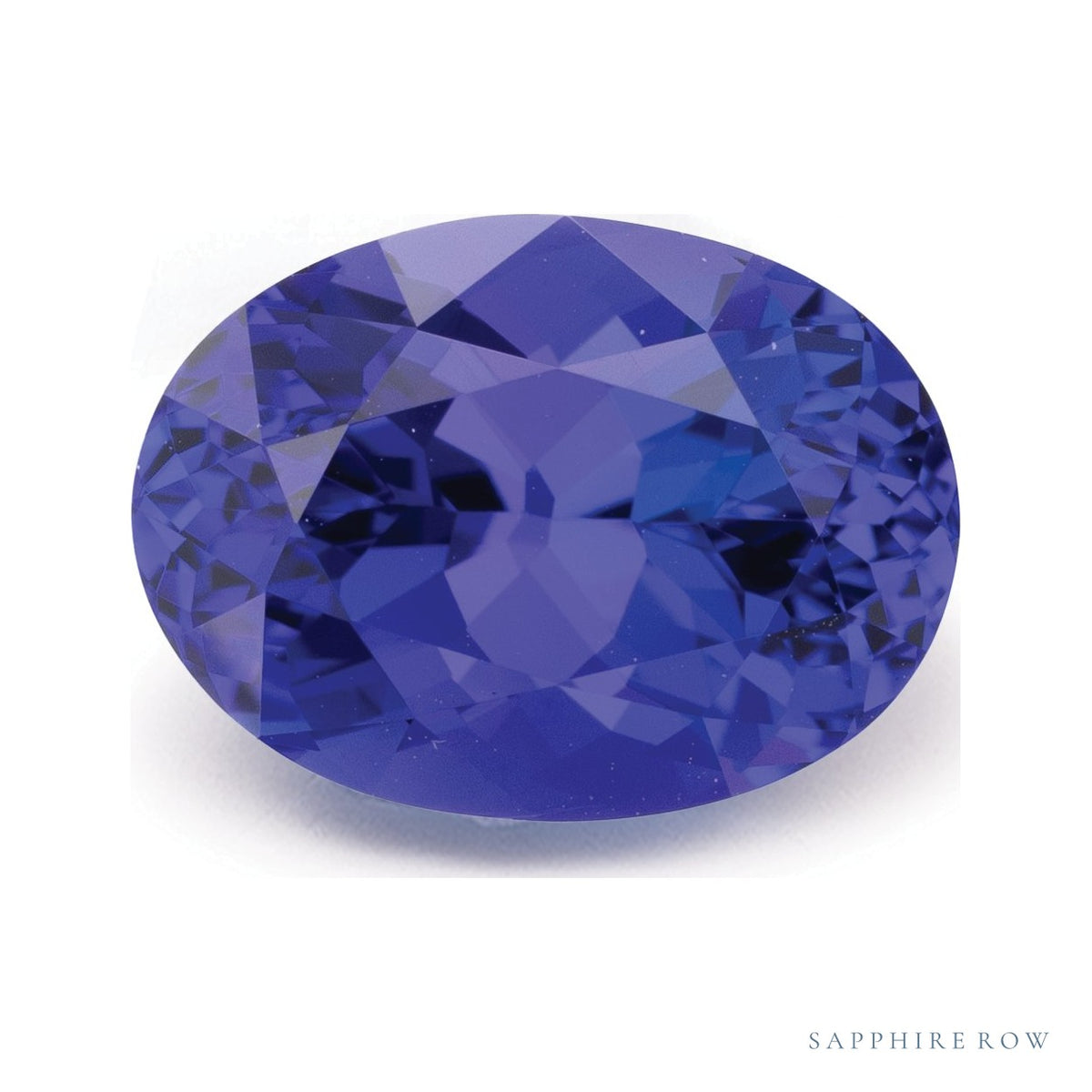 4.91 ct natural blue tanzanite from Tanzania, oval cut | Sapphire Row · cut7