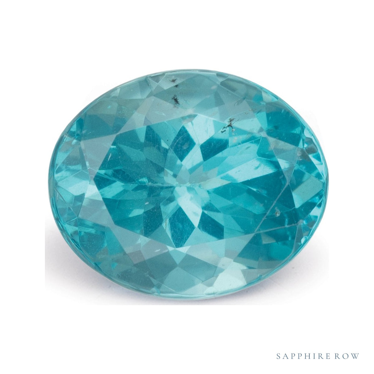 4.73 ct natural blue apatite from Madagascar, oval cut | Sapphire Row · cut7