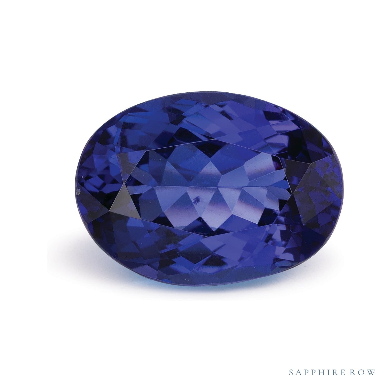 4.63 ct natural blue tanzanite from Tanzania, oval cut | Sapphire Row · cut4