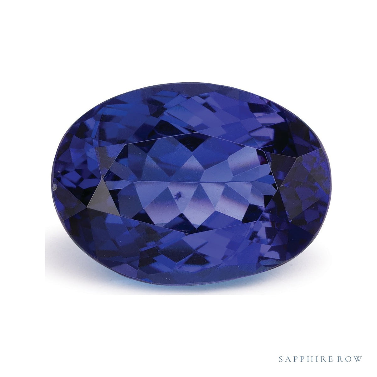 4.63 ct natural blue tanzanite from Tanzania, oval cut | Sapphire Row · cut7