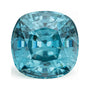 4.62 ct natural blue zircon from Cambodia, cushion cut | Sapphire Row · cut7