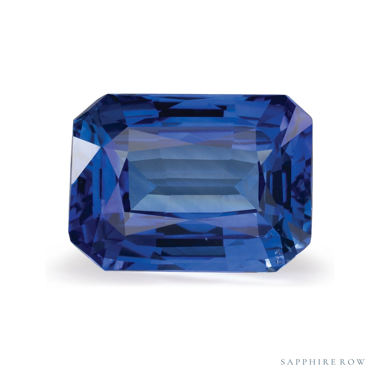 4.58 ct natural blue sapphire from Sri Lanka, radiant cut | Sapphire Row · cut4