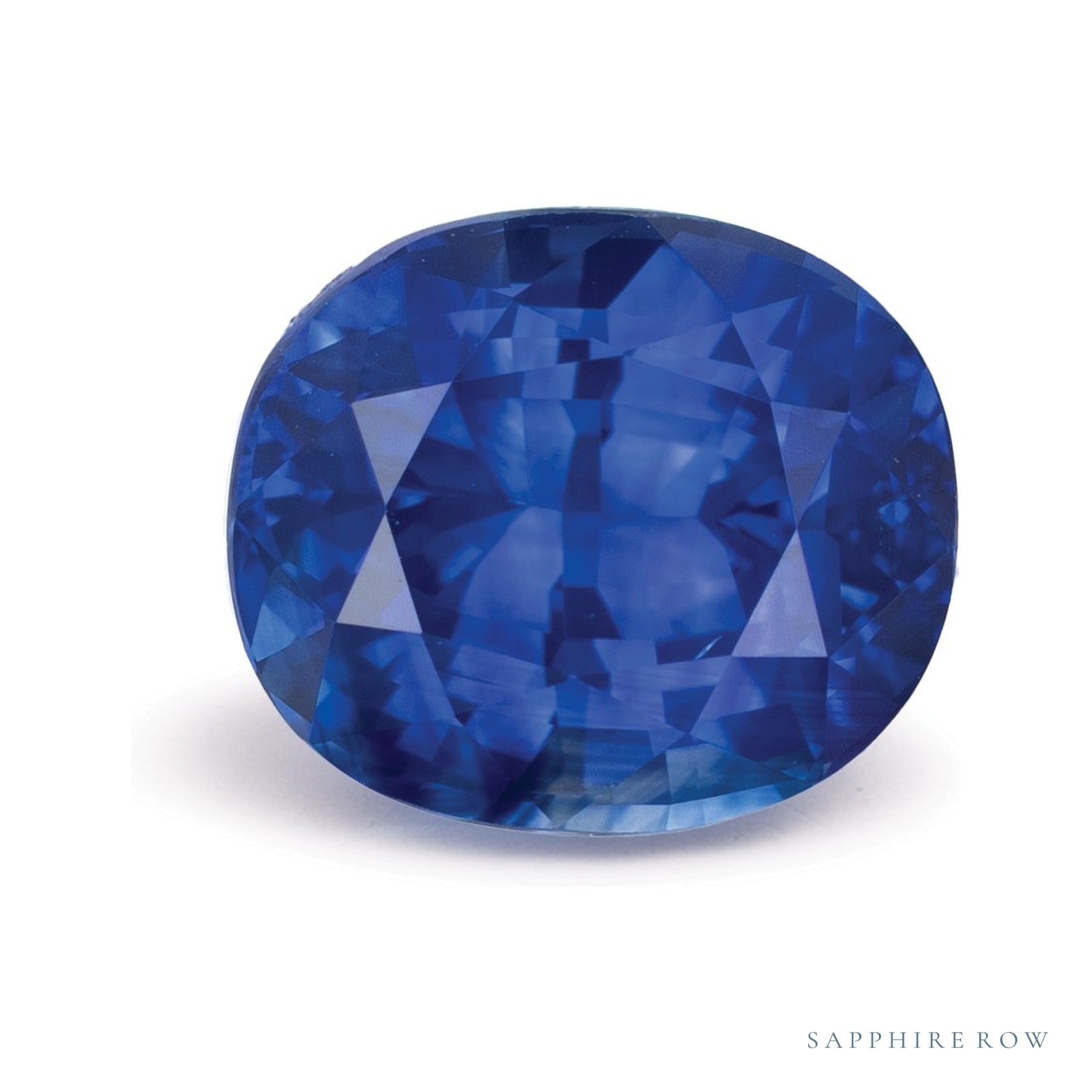 4.55 ct natural blue sapphire from Sri Lanka, antique cushion cut | Sapphire Row · cut4