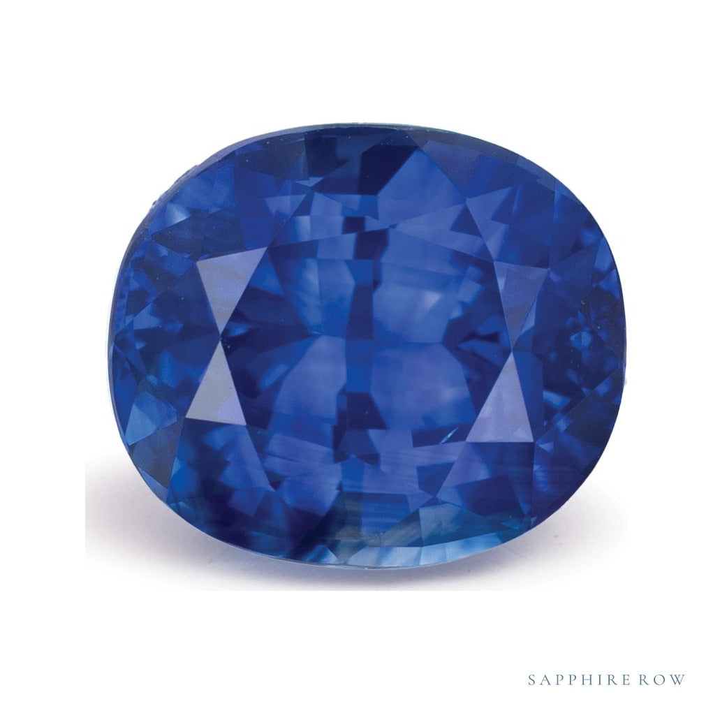 4.55 ct natural blue sapphire from Sri Lanka, antique cushion cut | Sapphire Row · cut7