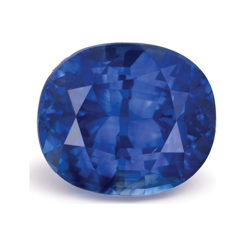 4.55 ct natural blue sapphire from Sri Lanka, antique cushion cut | Sapphire Row · cut7