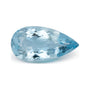 4.51 ct natural blue aquamarine from Mozambique, pear cut | Sapphire Row · cut7