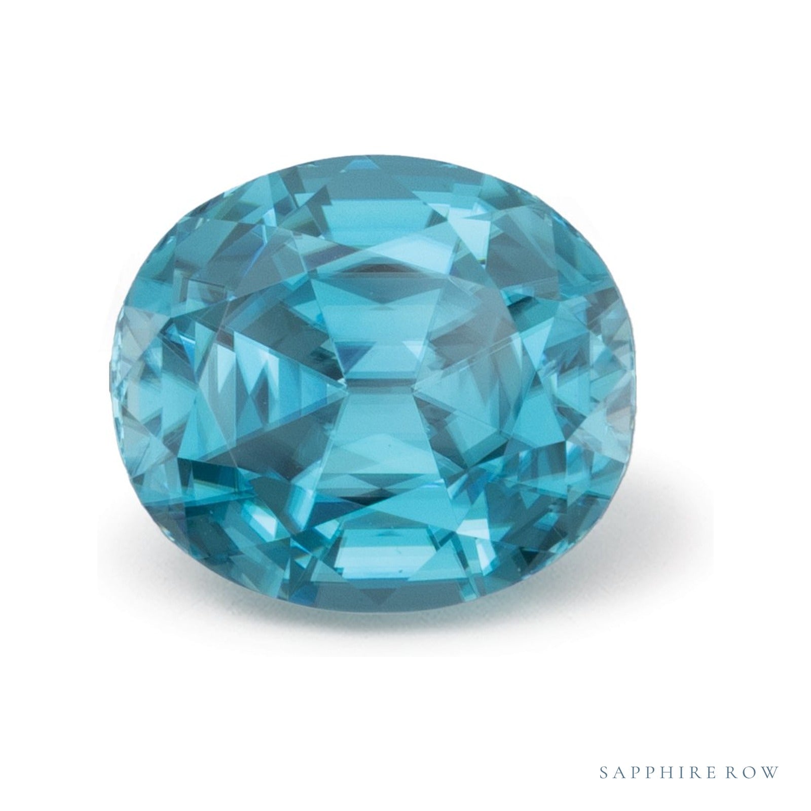 4.51 ct natural blue zircon from Cambodia, oval cut | Sapphire Row · cut4