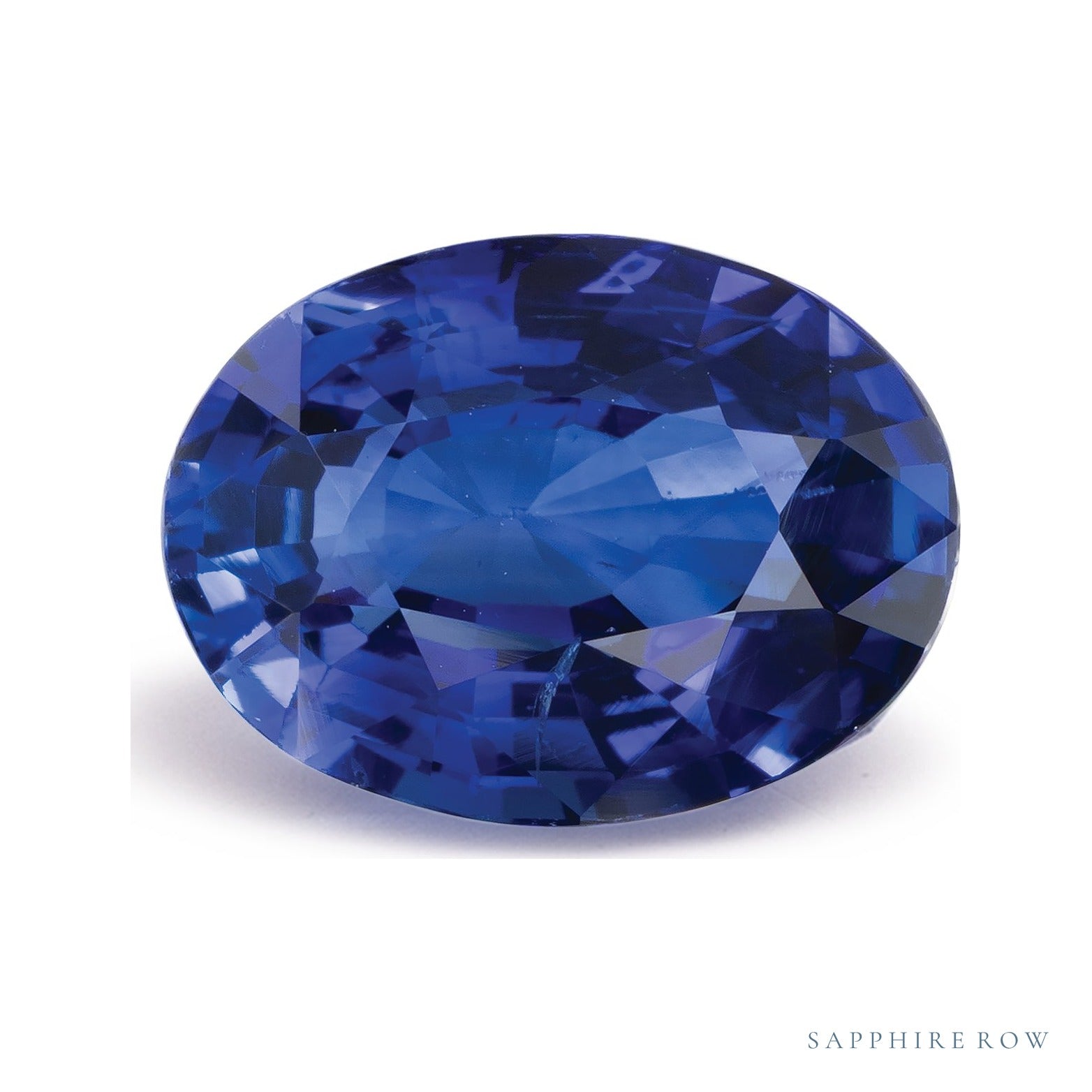 4.51 ct natural blue sapphire from Sri Lanka, oval cut | Sapphire Row · cut7