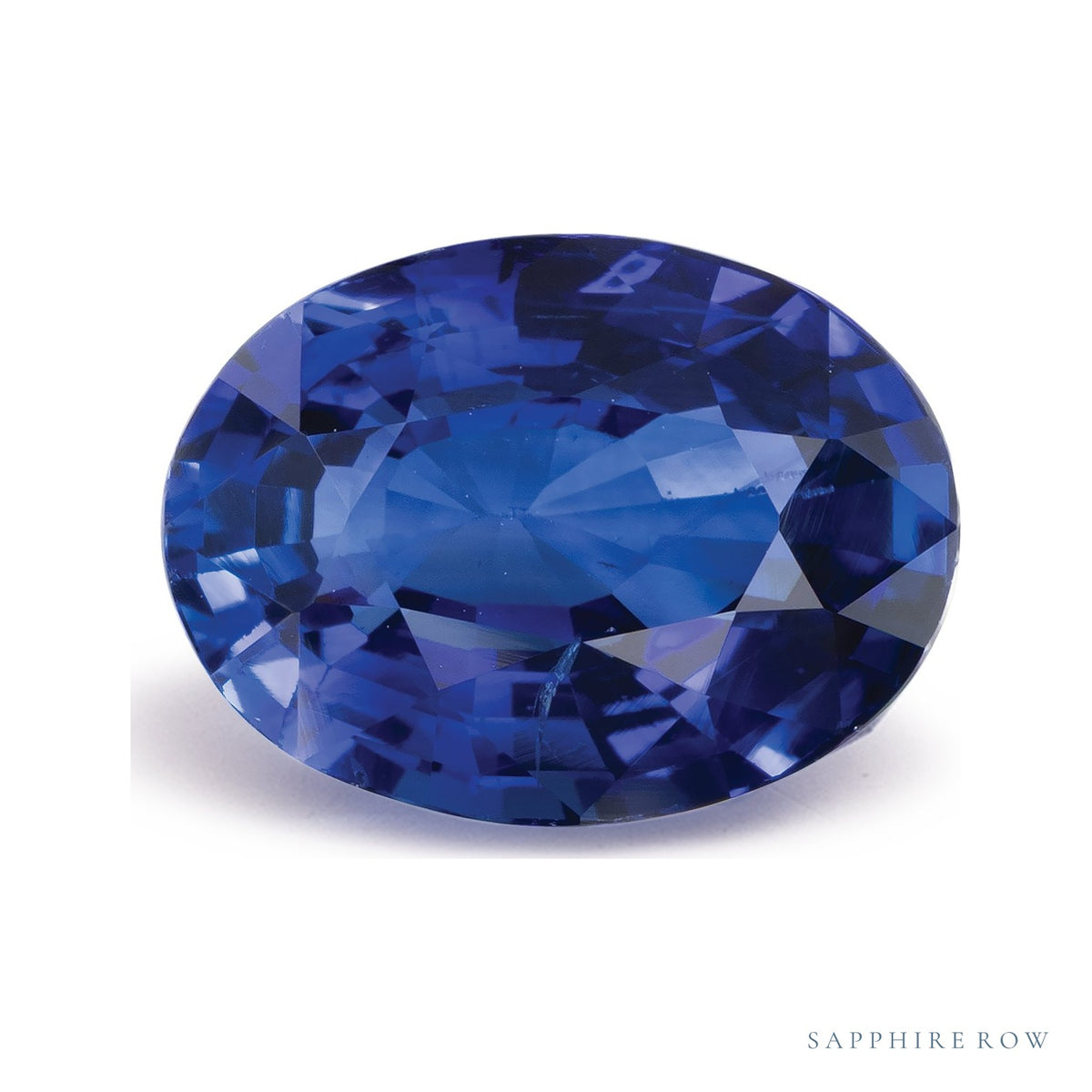 4.51 ct natural blue sapphire from Sri Lanka, oval cut | Sapphire Row · cut7
