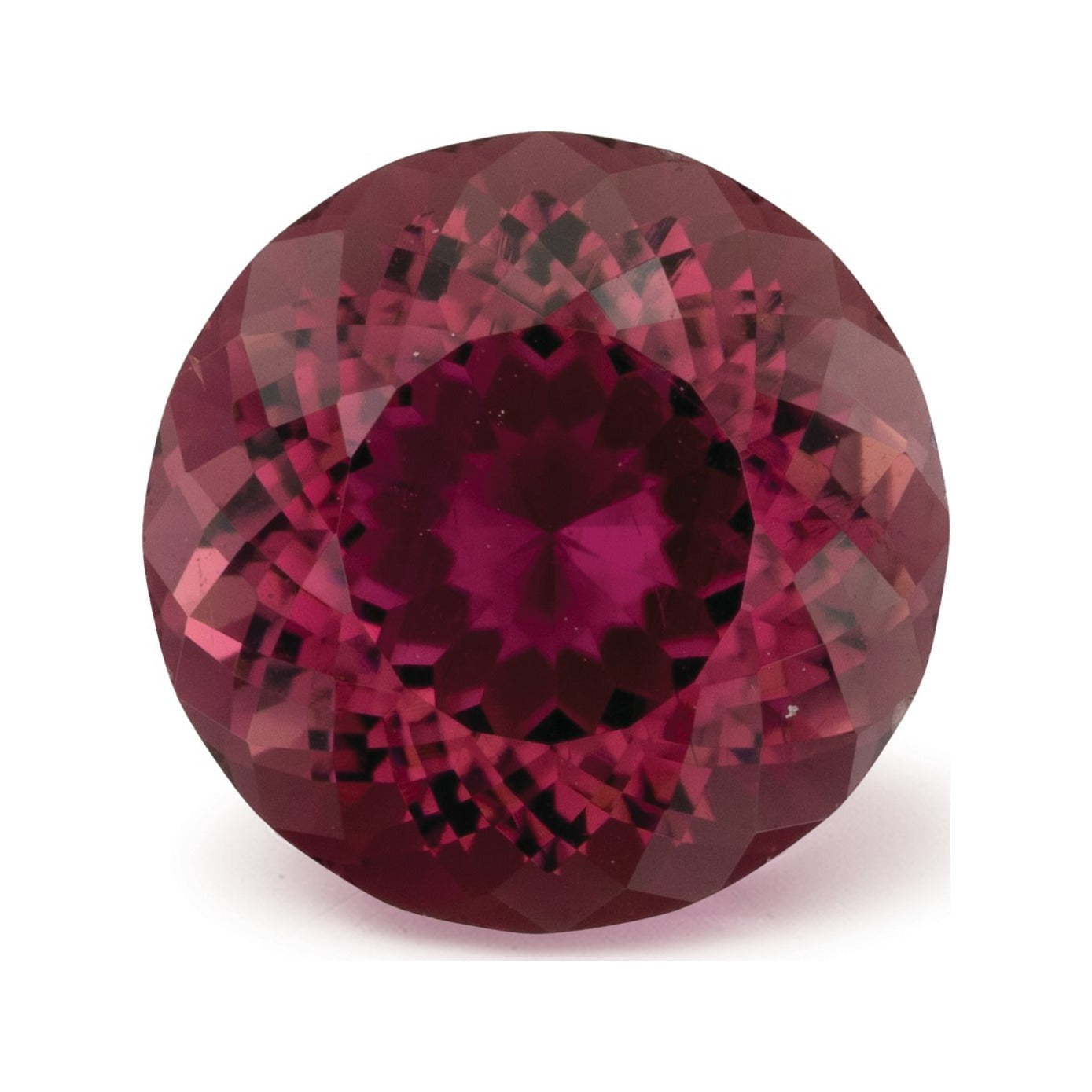 4.50 ct natural pink tourmaline from Brazil, round cut | Sapphire Row · cut7